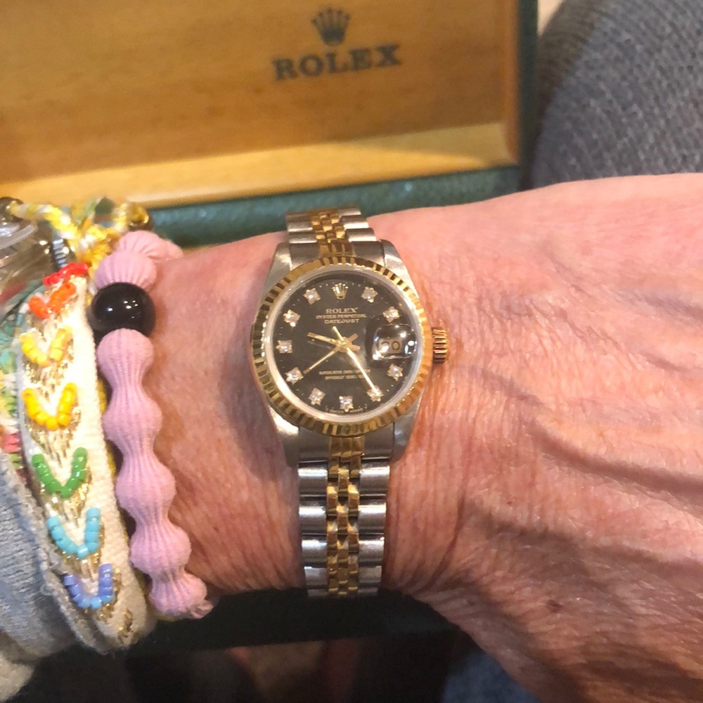 Ladies Datejust two-tone Rolex